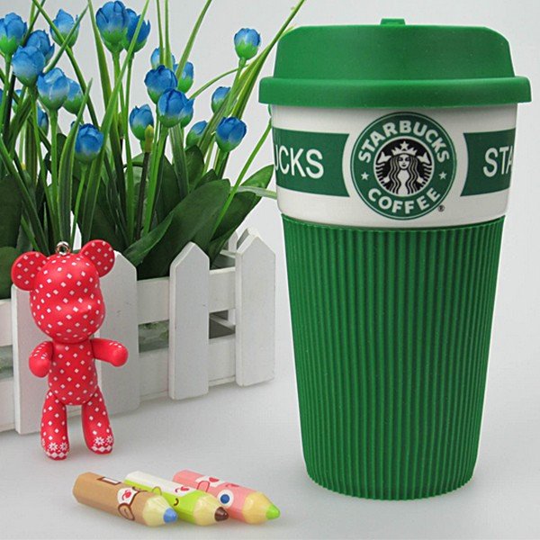 Стакан Чашка с Крышкой Starbucks Кружка