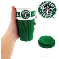 Стакан Чашка с Крышкой Starbucks Кружка